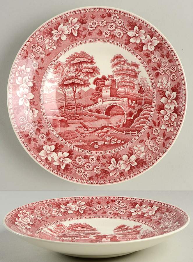 Tower Pink (Older Backstamp) Coupe Soup Bowl by Spode-1