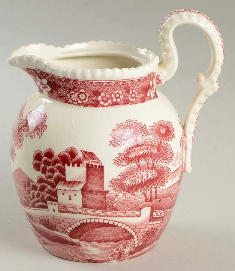 Tower Pink (Older Backstamp) Large Syrup No Lid by Spode-1