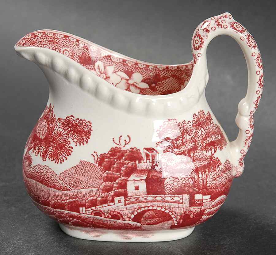 Tower Pink (Older Backstamp) Individual Creamer by Spode-1