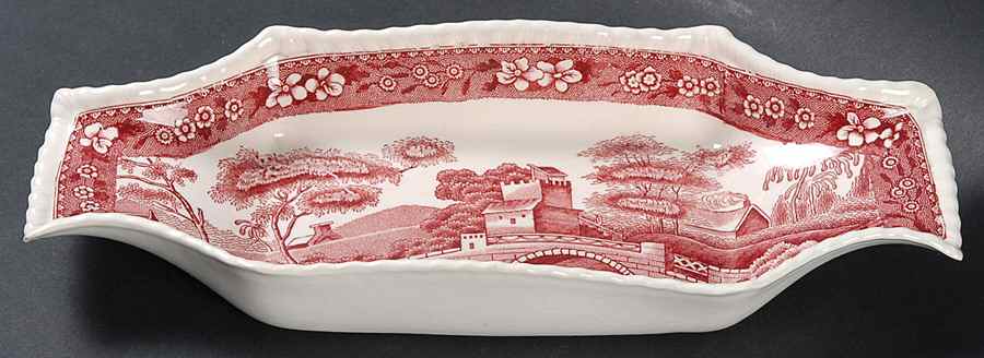 Tower Pink (Older Backstamp) Relish by Spode-1