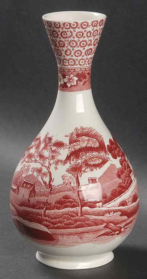 Tower Pink (Older Backstamp) Bud Vase by Spode-1