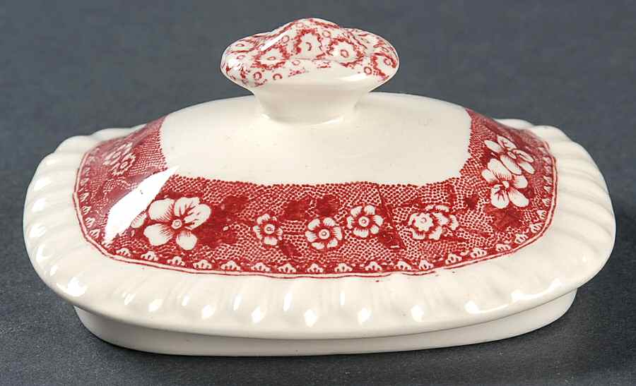 Tower Pink (Older Backstamp) Lid for Sugar Bowl by Spode-1