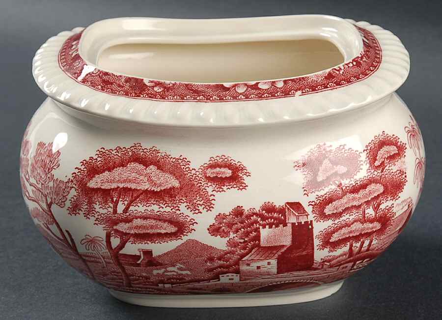 Tower Pink (Older Backstamp) Sugar Bowl No Lid by Spode-1