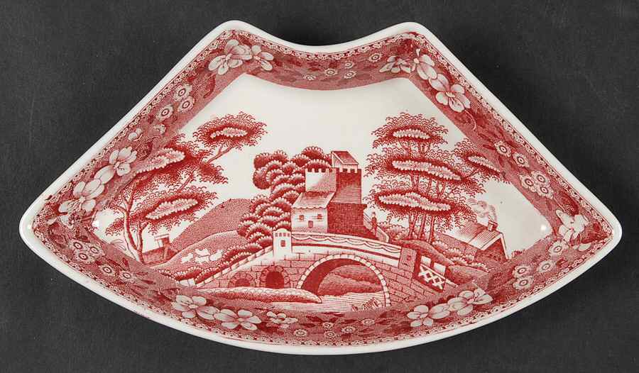 Tower Pink (Older Backstamp) Lazy Susan-Side Dish by Spode-1