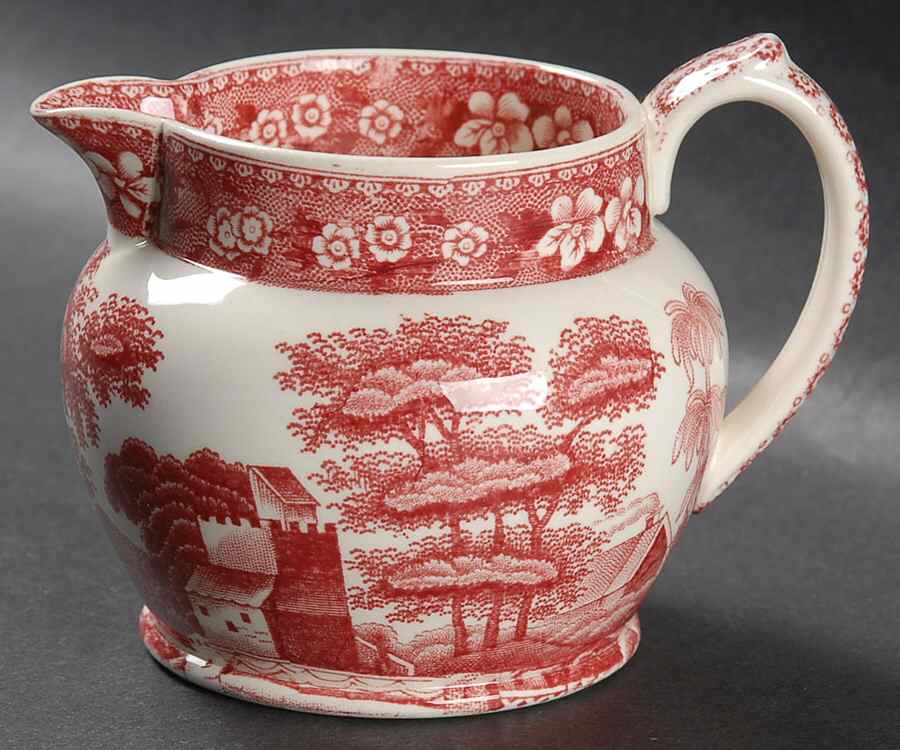 Tower Pink (Older Backstamp) 8 Oz Milk Jug by Spode-1