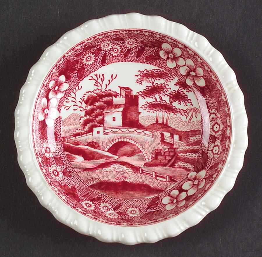 Tower Pink (Older Backstamp) Butter Pat by Spode-1