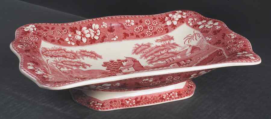 Tower Pink (Older Backstamp) Large Compote by Spode-1