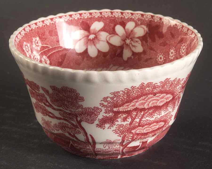 Tower Pink (Older Backstamp) Mini Open Sugar Bowl by Spode-1