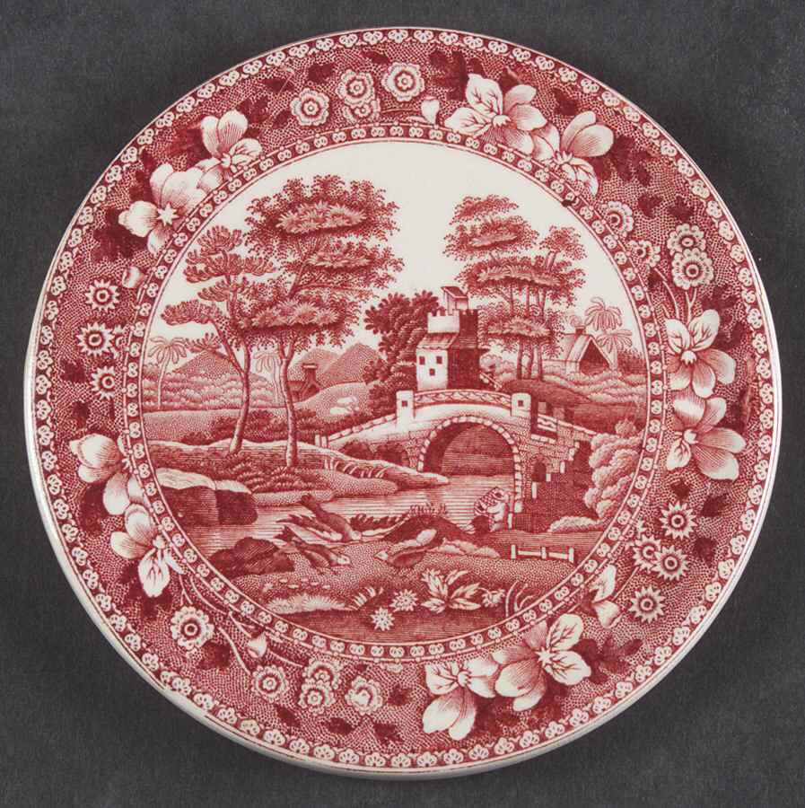 Tower Pink (Older Backstamp) Tea Tile by Spode-1