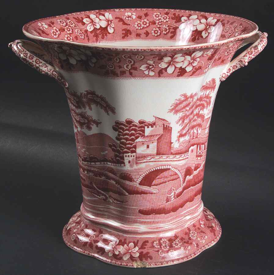 Tower Pink (Older Backstamp) 8" Oval Vase by Spode-1
