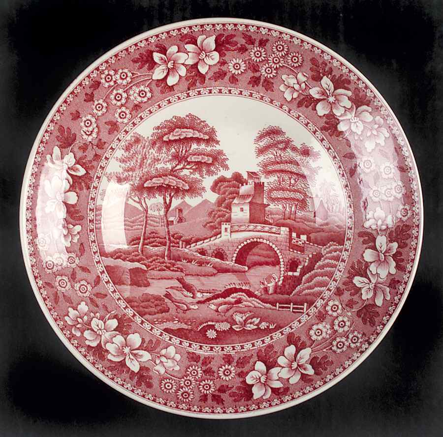Tower Pink (Older Backstamp) Saucer for Joke Cup by Spode-1