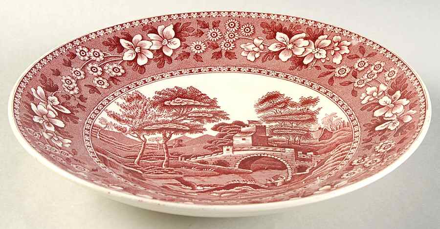 Tower Pink (Older Backstamp) Bread and Butter Bowl by Spode-1