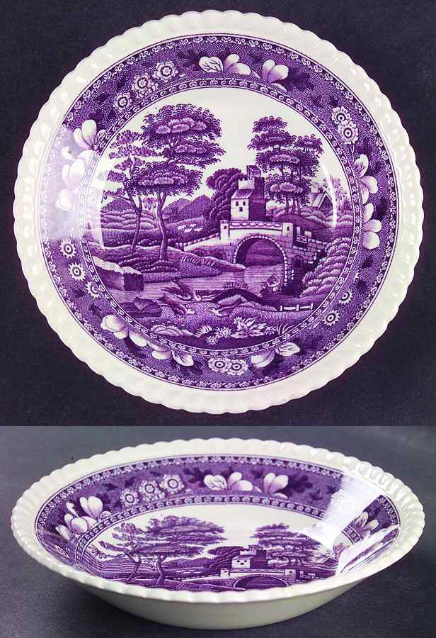 Tower Purple Fruit/Dessert (Sauce) Bowl by Spode-1