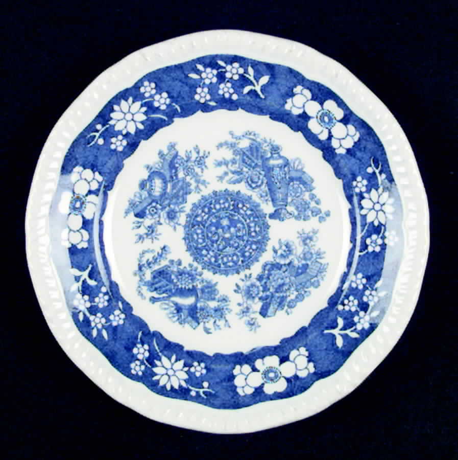 Trophies (Blue) Bread & Butter Plate by Spode-1