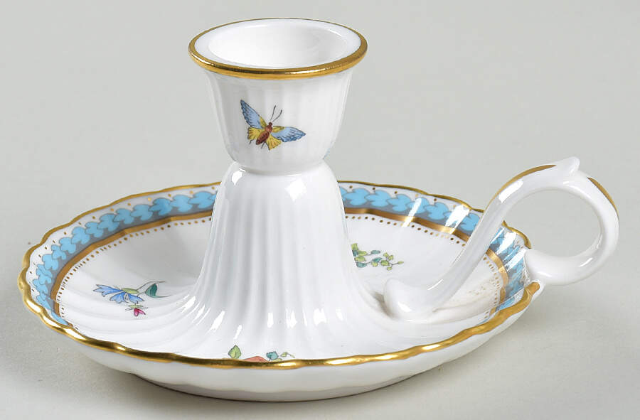 Trapnell Sprays  (ENGLAND) Handled Candleholder by Spode-1
