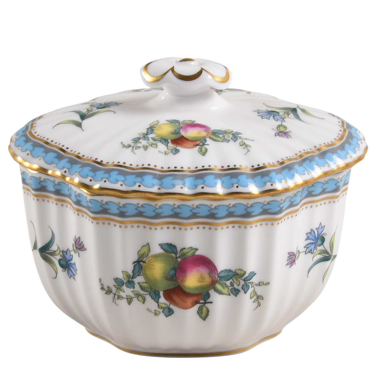 Trapnell Sprays  (ENGLAND) Sugar Bowl & Lid by Spode-1
