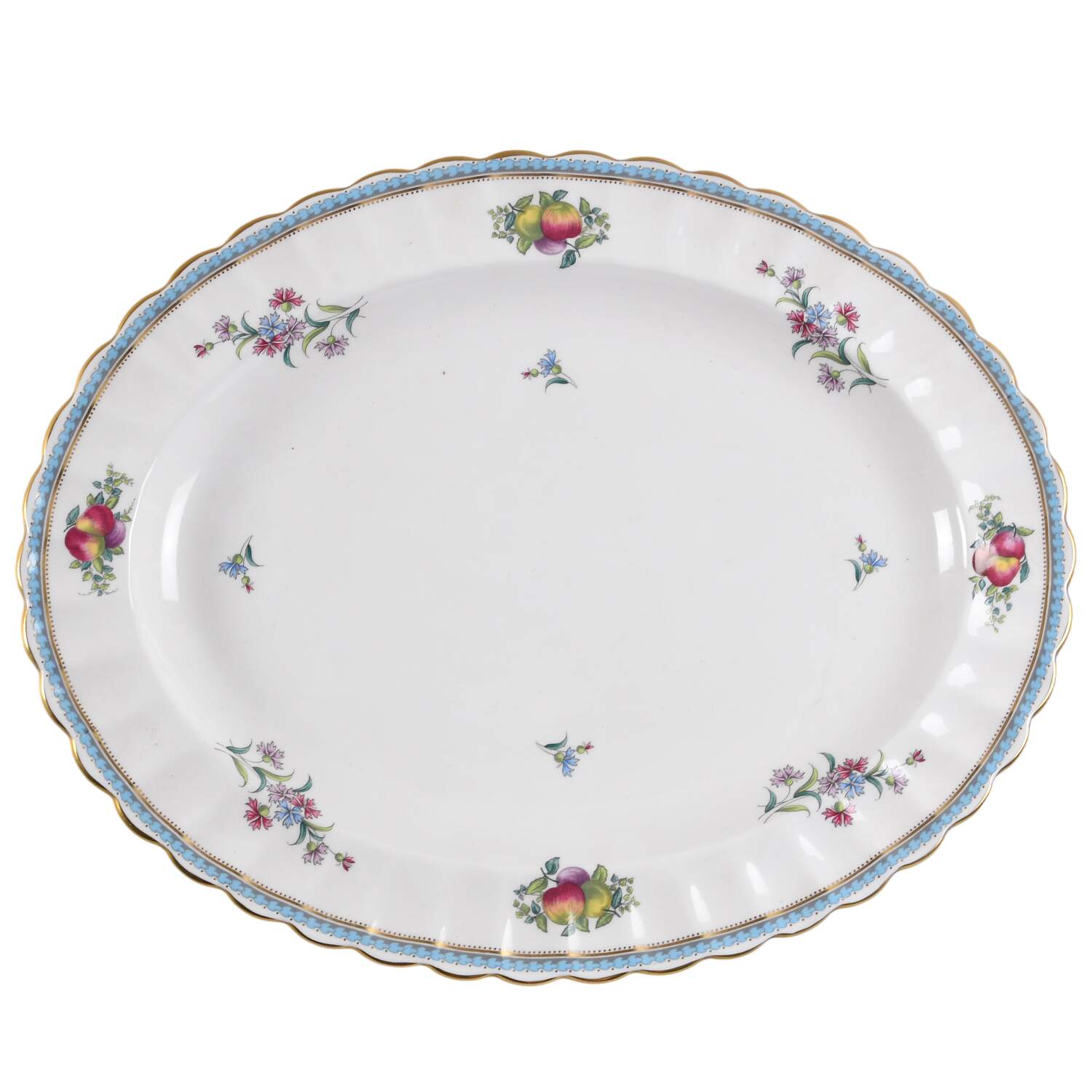 Trapnell Sprays  (ENGLAND) 14" Oval Serving Platter by Spode-1