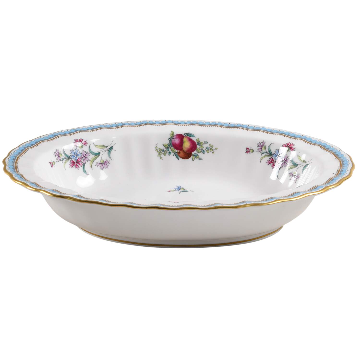 Trapnell Sprays  (ENGLAND) 9" Oval Vegetable Bowl by Spode-1