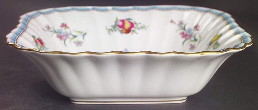 Trapnell Sprays  (ENGLAND) 9" Square Vegetable Bowl by Spode-1