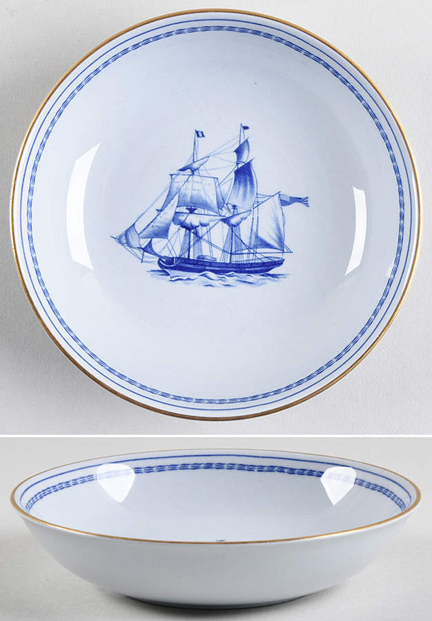 Trade Winds Blue Saucer for Canton Shape Footed Cup by Spode-1