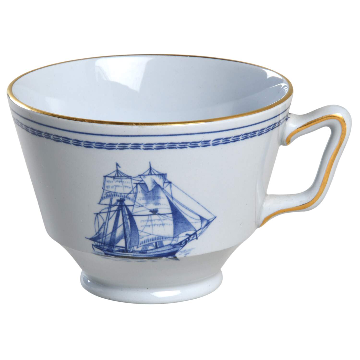 Trade Winds Blue London Shape Footed Cup by Spode-1