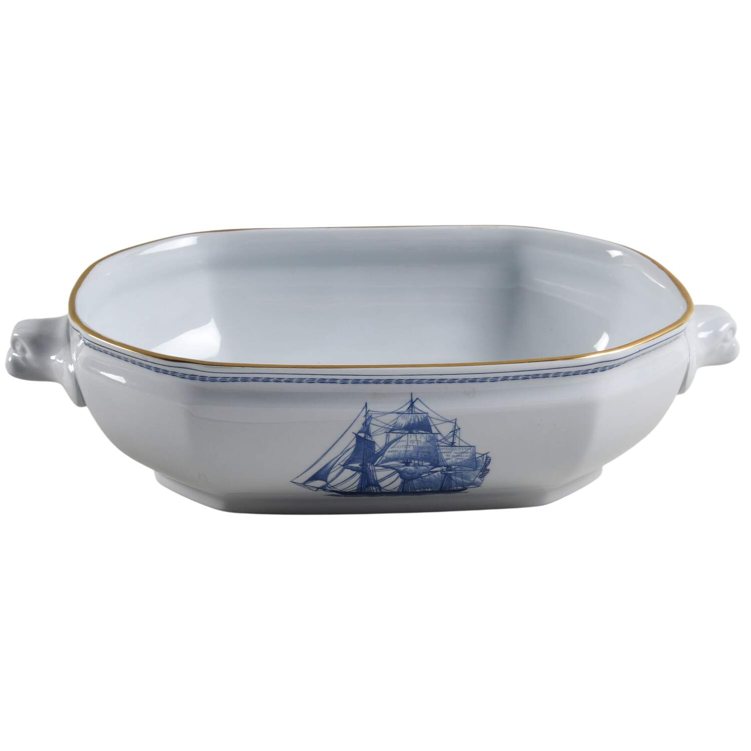 Trade Winds Blue Oval Vegetable No Lid by Spode-1