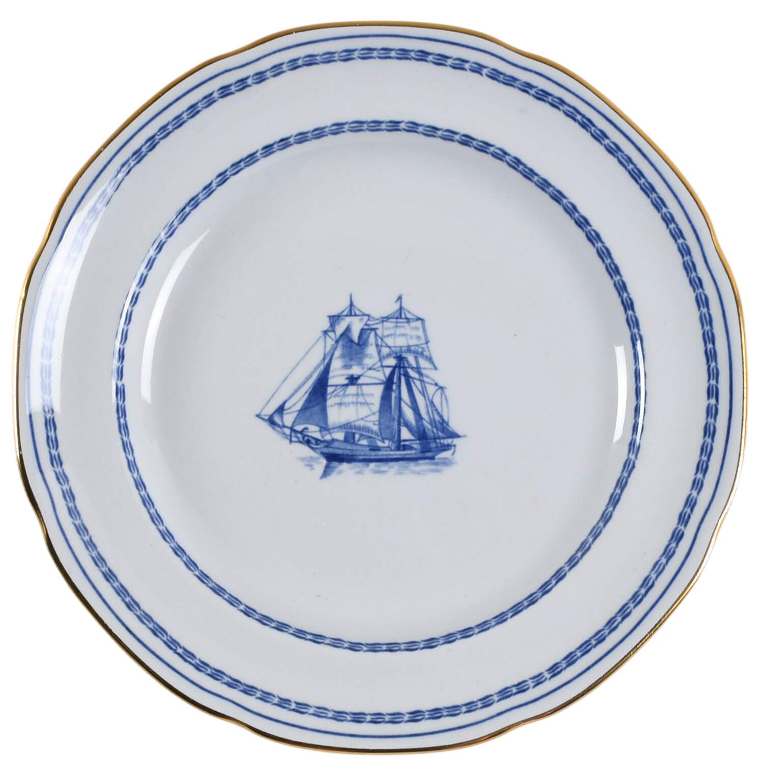 Trade Winds Blue Bread & Butter Plate by Spode-1