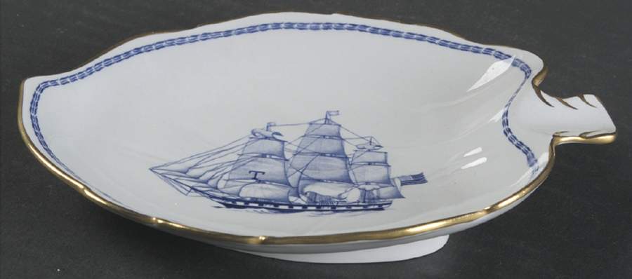 Trade Winds Blue 7" Leaf Dish by Spode-1