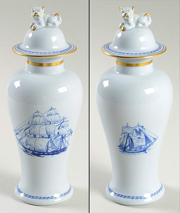Trade Winds Blue Medium Ginger Jar & Lid by Spode-1
