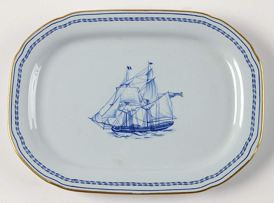 Trade Winds Blue Relish/Gravy Underplate by Spode-1