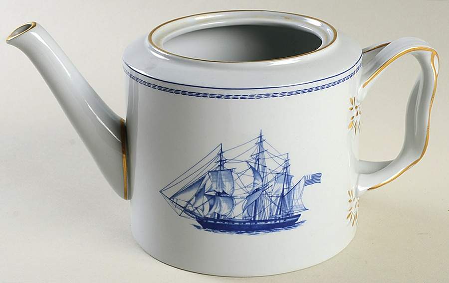 Trade Winds Blue Teapot No Lid by Spode-1