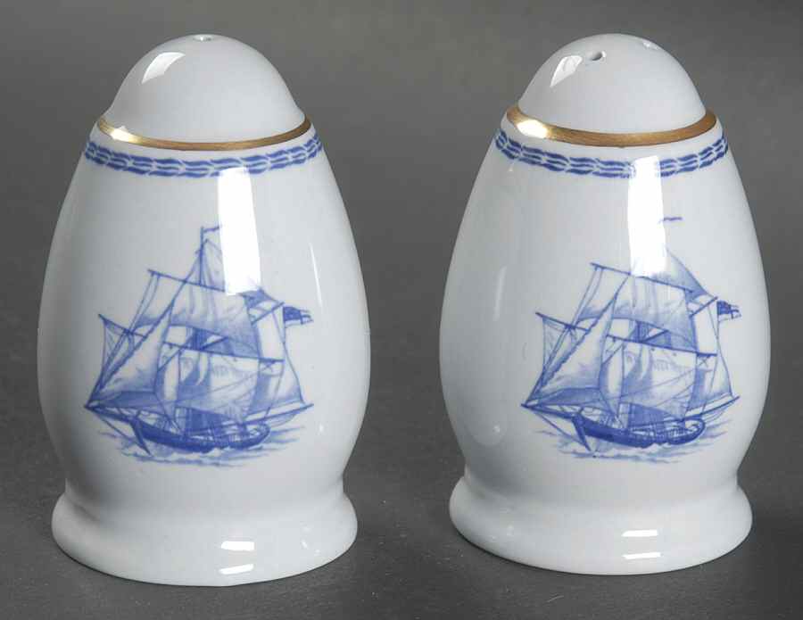 Trade Winds Blue Salt & Pepper Set by Spode-1