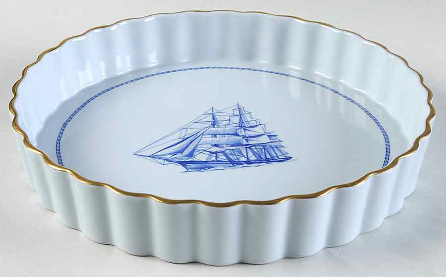 Trade Winds Blue 9" Quiche by Spode-1