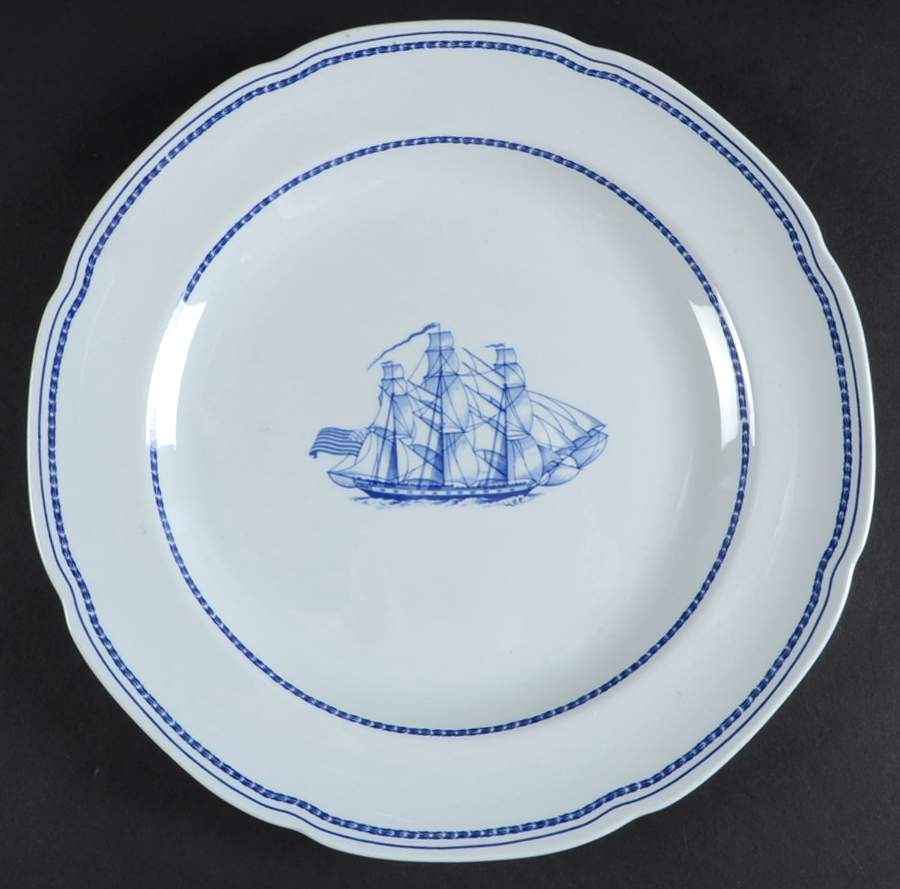 Trade Winds Blue Dinner Plate by Spode-1