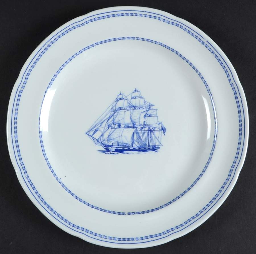 Trade Winds Blue Salad Plate by Spode-1