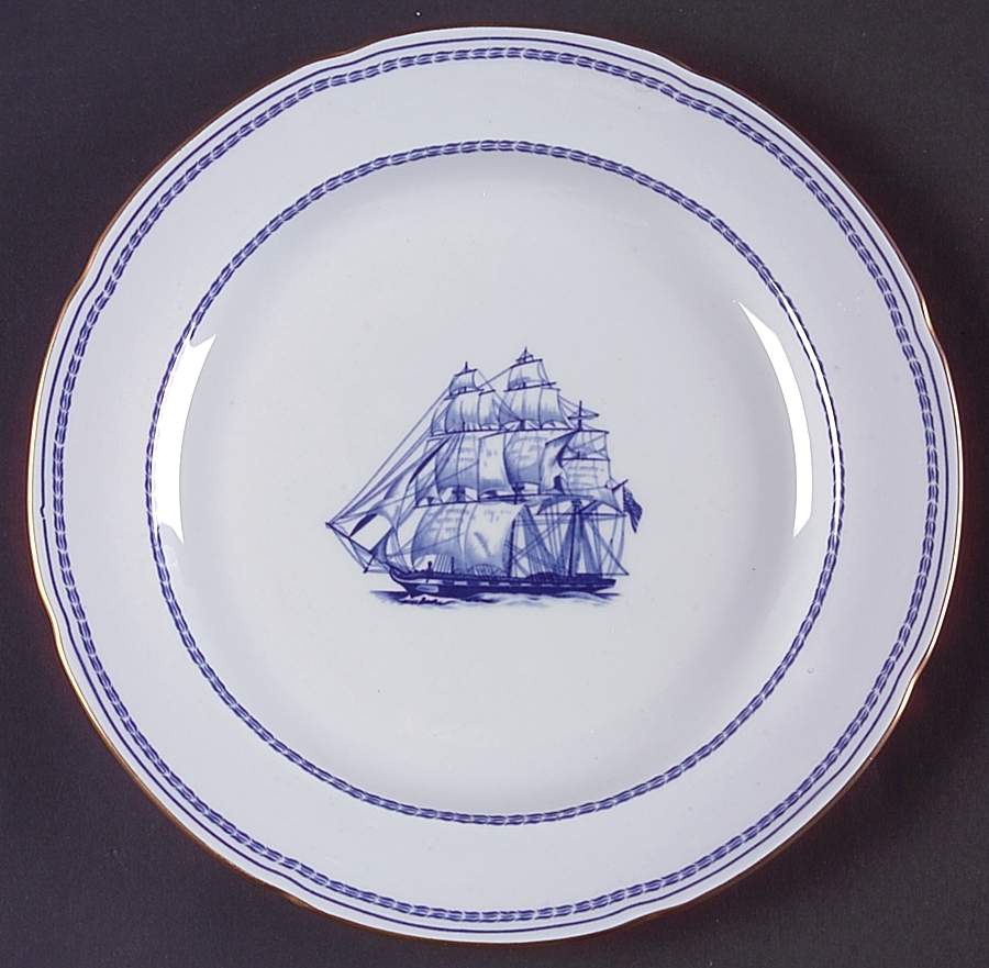 Trade Winds Blue Salad Plate by Spode-1