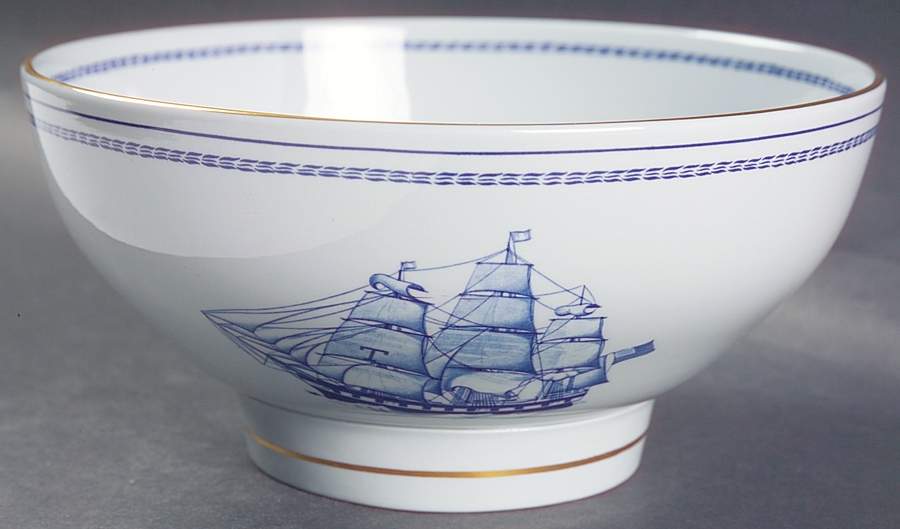 Trade Winds Blue 7" Round Vegetable Bowl by Spode-1