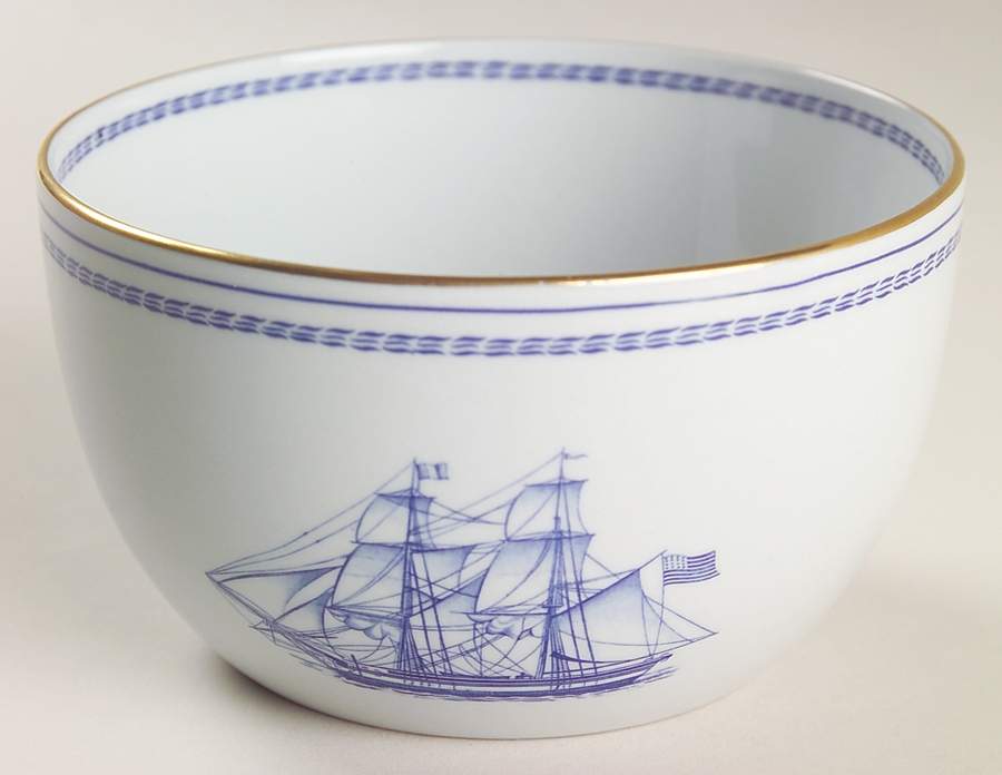 Trade Winds Blue Open Rice/Sugar Bowl by Spode-1