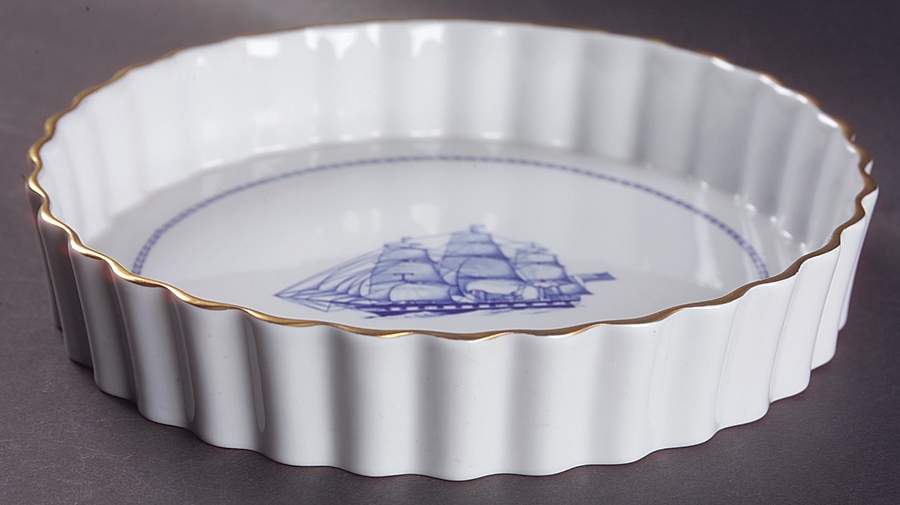 Trade Winds Blue 7" Quiche by Spode-1