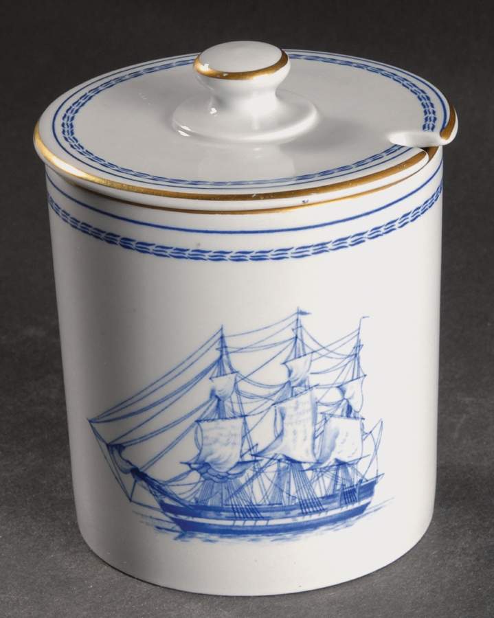 Trade Winds Blue Jam/Jelly & Lid by Spode-1