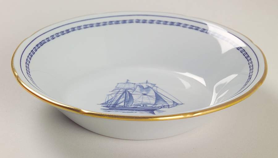 Trade Winds Blue Fruit/Dessert (Sauce) Bowl by Spode-1