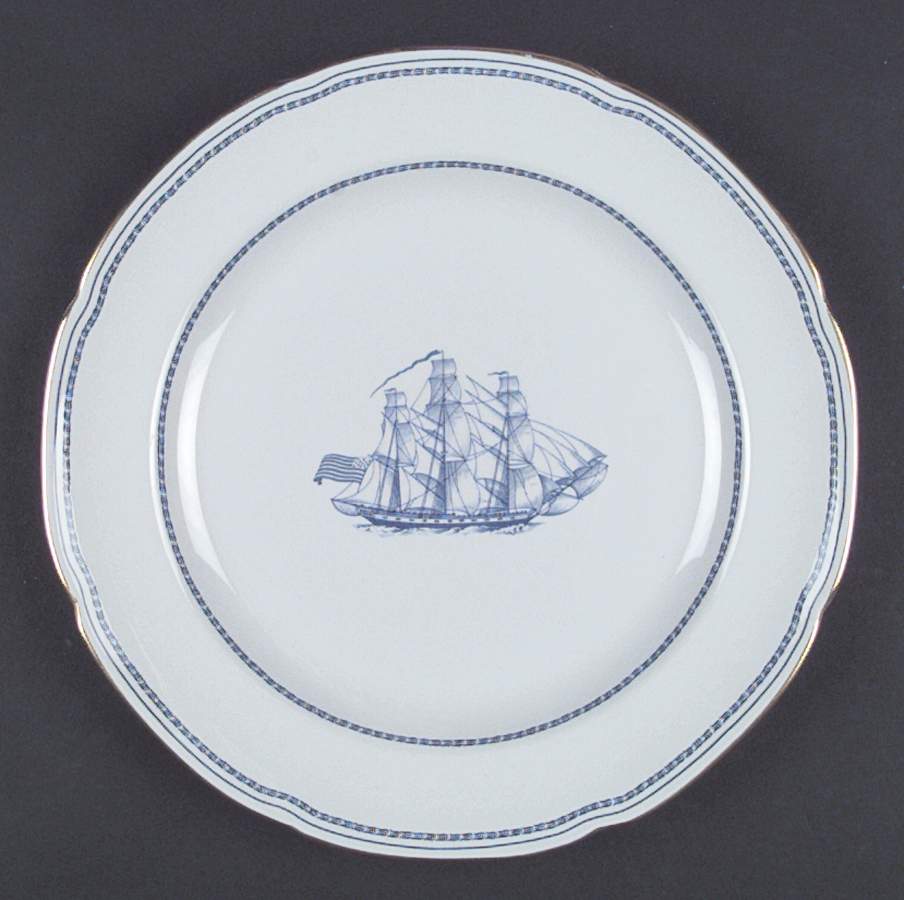 Trade Winds Blue Dinner Plate by Spode-1
