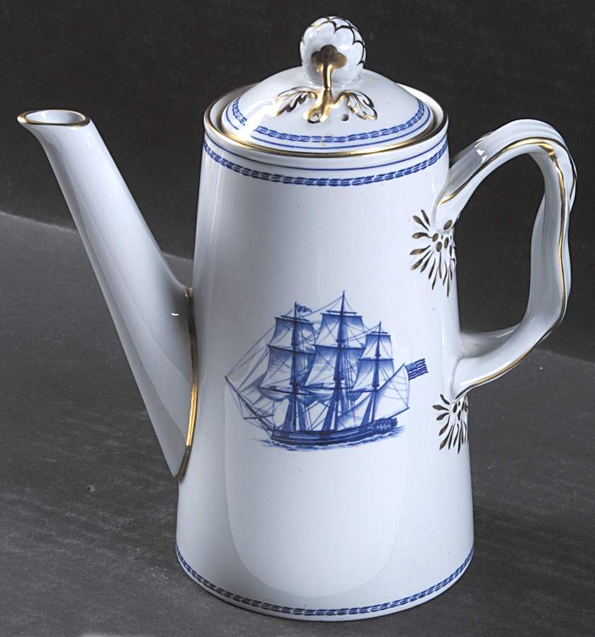 Trade Winds Blue Coffee Pot & Lid by Spode-1