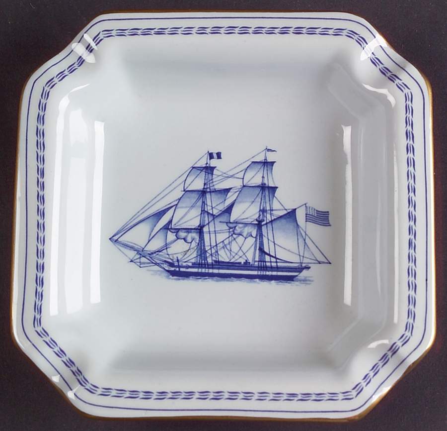 Trade Winds Blue Small Ashtray by Spode-1