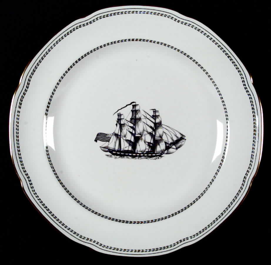 Trade Winds Black Dinner Plate by Spode-1