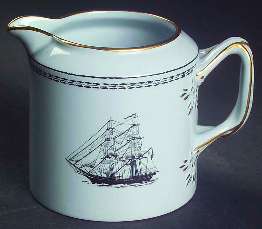 Trade Winds Black Creamer by Spode-1