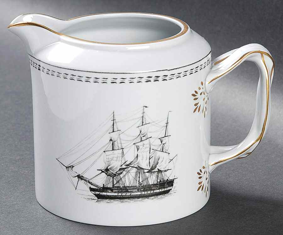 Trade Winds Black Creamer by Spode-1