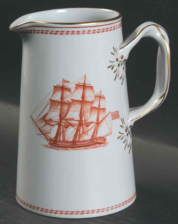 Trade Winds Red (Gold Trim) 16 Oz Jug by Spode-1