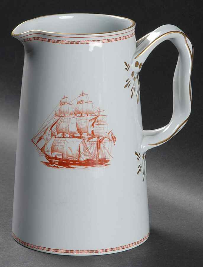 Trade Winds Red (Gold Trim) 24 Oz Jug by Spode-1