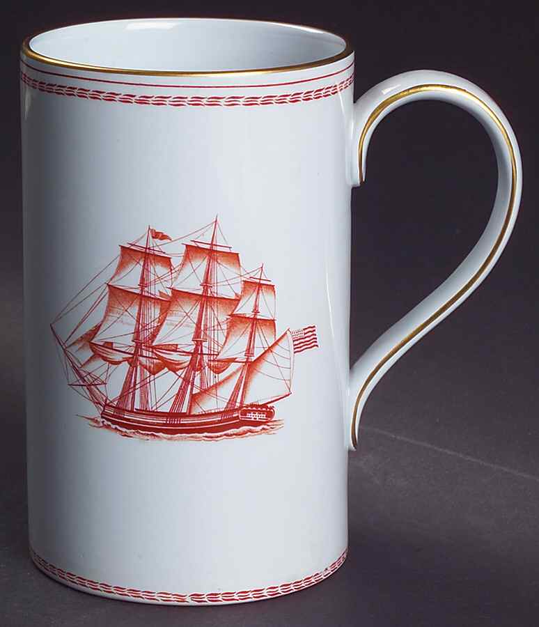Trade Winds Red (Gold Trim) Grandmug by Spode-1